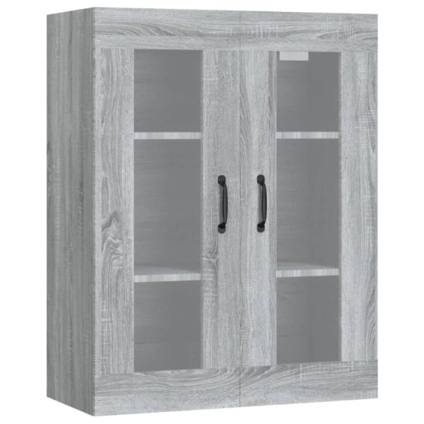 Dulap de perete suspendat, gri sonoma, 69,5x34x90 cm
