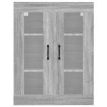 Dulap de perete suspendat, gri sonoma, 69,5x34x90 cm