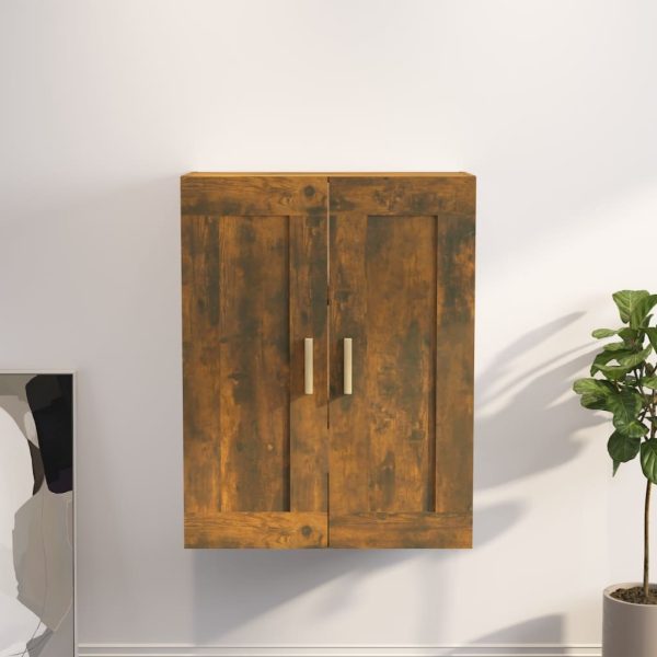 Dulap de perete, stejar fumuriu, 69,5×32,5×90 cm lemn compozit