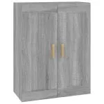 Dulap de perete, gri sonoma, 69,5×32,5×90 cm, lemn prelucrat