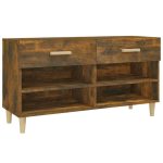 Pantofar, stejar fumuriu, 102x35x55 cm, lemn compozit