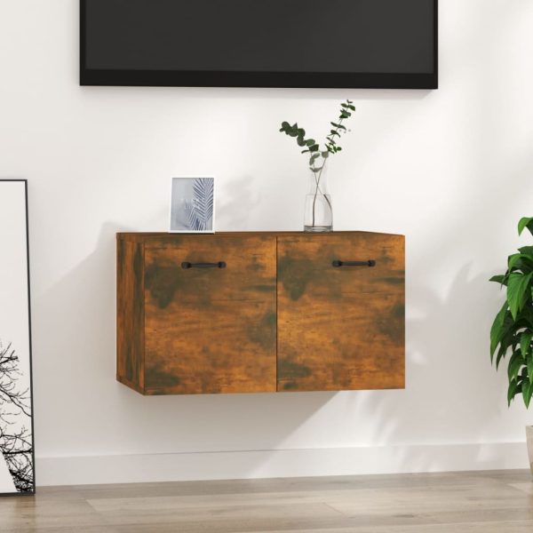 Dulap de perete, stejar fumuriu, 60×36,5×35 cm, lemn prelucrat