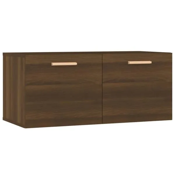 Dulap de perete, stejar maro, 80x35x36,5 cm, lemn compozit