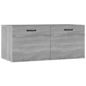 Dulap de perete, gri sonoma, 80×36,5×35 cm, lemn compozit
