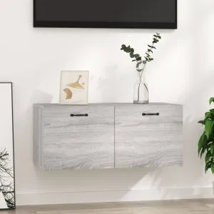 Dulap de perete, gri sonoma, 80×36,5×35 cm, lemn compozit