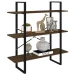 Bibliotecă, stejar maro, 100x30x105 cm, lemn prelucrat