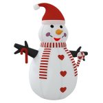 Om de zăpadă gonflabil cu LED-uri, 300 cm