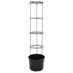 Ghiveci cultivare roșii, antracit, Ø 39×150 cm, polipropilenă