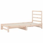 Pat de zi extensibil, 2x(90×200) cm, lemn masiv de pin