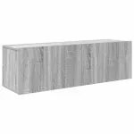 Set comode TV, 7 piese, gri sonoma, lemn compozit