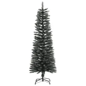 Brad de Crăciun artificial slim cu suport, verde, 120 cm, PVC