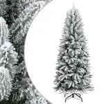 Brad de Crăciun artificial cu zăpadă, 120 cm, PVC&PE