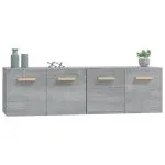Dulapuri TV de perete, 2 buc., gri sonoma, 60×36,5×35 cm, lemn