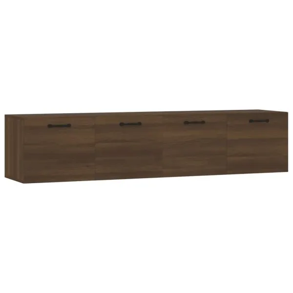 Dulapuri TV de perete 2 buc. stejar maro 60×36,5×35 cm lemn