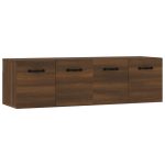 Dulapuri de perete, 2 buc., stejar maro, 80x35x36,5 cm, lemn