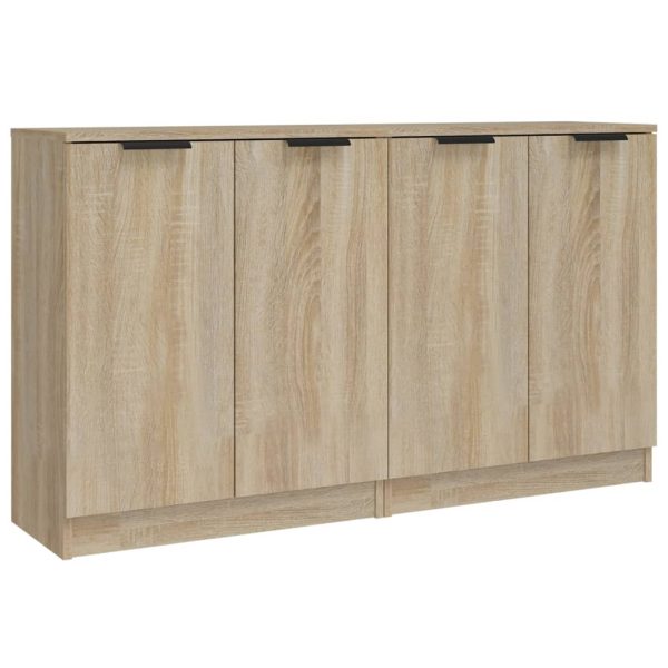 Servante, 2 piese, stejar sonoma, 60x30x70 cm, lemn prelucrat