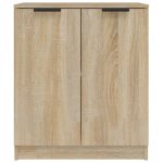 Servante, 2 piese, stejar sonoma, 60x30x70 cm, lemn prelucrat