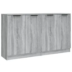 Servante, 2 piese, sonoma gri, 60x30x70 cm, lemn prelucrat