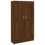 Bibliotecă, stejar maro, 82,5×30,5×150 cm, lemn prelucrat