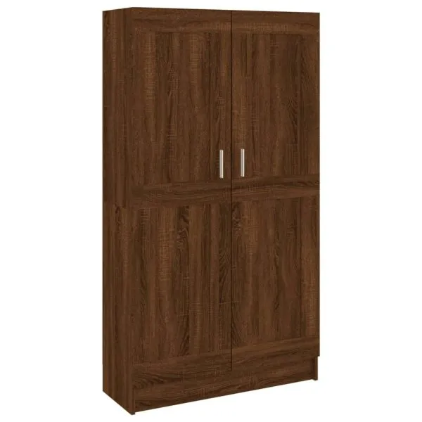 Bibliotecă, stejar maro, 82,5×30,5×150 cm, lemn prelucrat