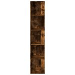 Dulap colțar, stejar fumuriu, 33x33x164,5 cm, lemn prelucrat