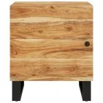 Noptiere, 2 buc., 40x33x46 cm, lemn masiv de acacia