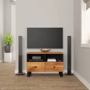 Comodă TV, 70x33x46 cm, lemn masiv de acacia