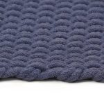 Covor dreptunghiular, bleumarin, 200×300 cm, bumbac