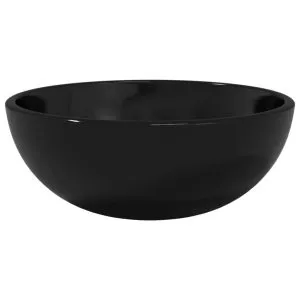 Chiuvetă din sticlă securizată, negru, 30×12 cm