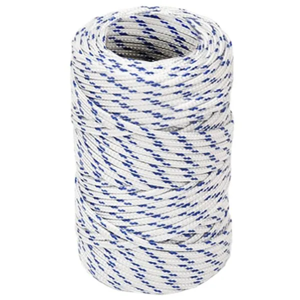 Frânghie de barcă, alb, 2 mm, 50 m, polipropilenă