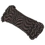 Frânghie de barcă, negru, 3 mm, 25 m, polipropilenă