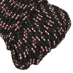 Frânghie de barcă, negru, 3 mm, 25 m, polipropilenă