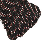 Frânghie de barcă, negru, 4 mm, 500 m, polipropilenă