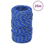 Frânghie de barcă, albastru, 2 mm, 25 m, polipropilenă