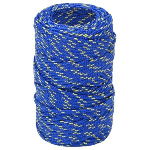 Frânghie de barcă, albastru, 2 mm, 25 m, polipropilenă