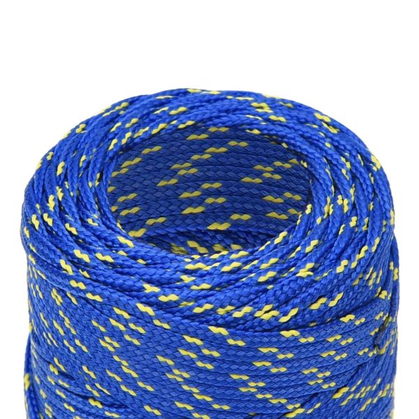 Frânghie de barcă, albastru, 2 mm, 25 m, polipropilenă