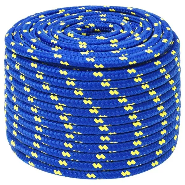 Frânghie de barcă, albastru, 12 mm, 25 m, polipropilenă