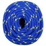 Frânghie de barcă, albastru, 16 mm, 25 m, polipropilenă