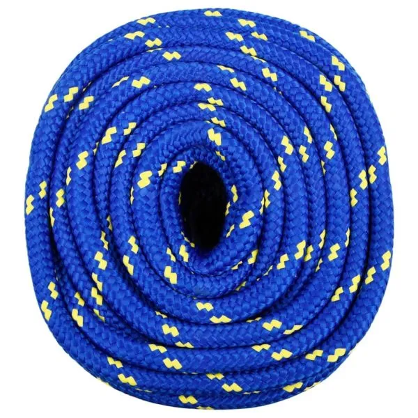 Frânghie de barcă, albastru, 16 mm, 25 m, polipropilenă
