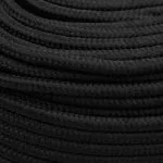 Frânghie de barcă, negru complet, 6 mm, 500 m, polipropilenă