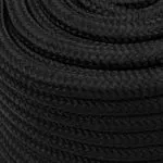 Frânghie de barcă, negru complet, 18 mm, 25 m, polipropilenă