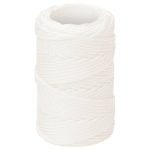 Frânghie de barcă, alb complet, 2 mm, 250 m, polipropilenă