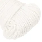 Frânghie de barcă, alb complet, 3 mm, 50 m, polipropilenă