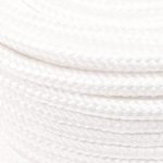 Frânghie de barcă, alb complet, 12 mm, 25 m, polipropilenă