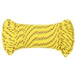 Frânghie de barcă, galben, 3 mm, 500 m, polipropilenă