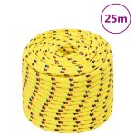 Frânghie de barcă, galben, 12 mm, 25 m, polipropilenă