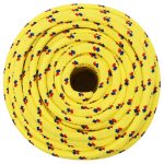 Frânghie de barcă, galben, 12 mm, 250 m, polipropilenă