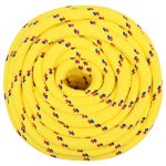 Frânghie de barcă, galben, 18 mm, 25 m, polipropilenă