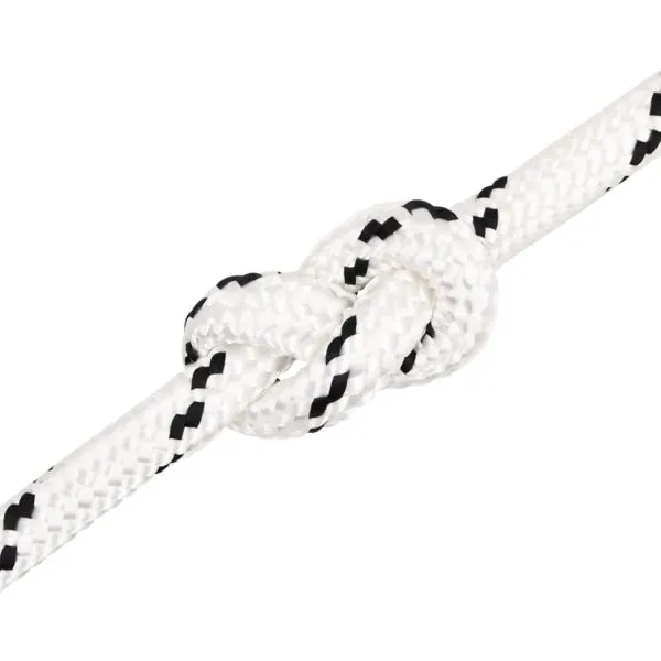 Frânghie împletită pentru barcă, alb, 16 mm x 25 m, poliester