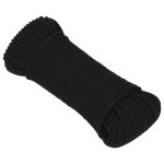 Frânghie de lucru, negru, 3 mm, 250 m, polipropilenă